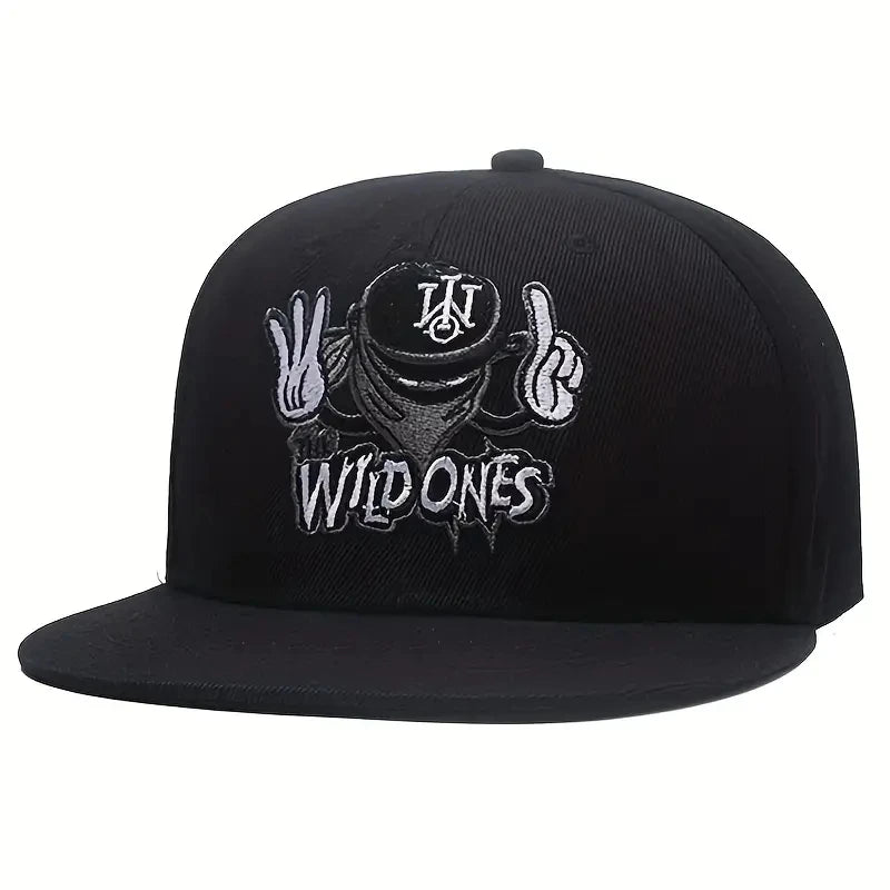 Retro Embroidered Unisex Streetwear Hip-Hop Snapback Cap