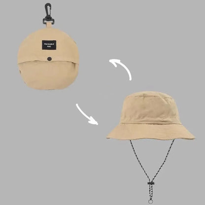 Waterproof UV Protection Bucket Hat With Storage Bag