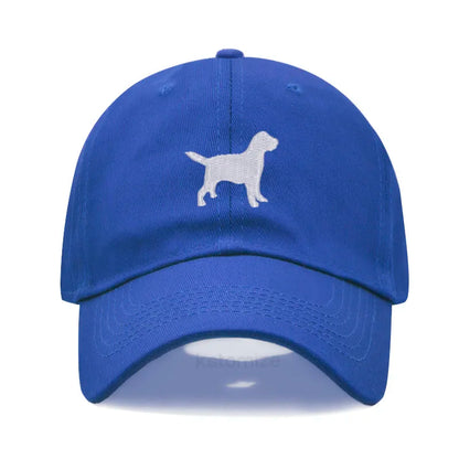 Dog Embroidered Soft Cotton Baseball Cap