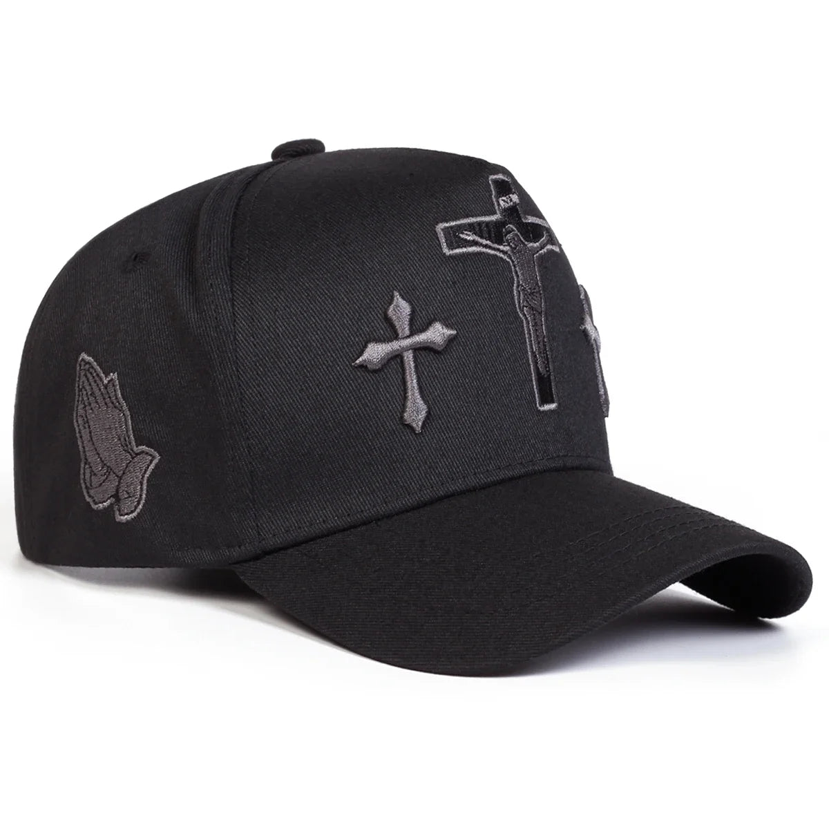 Cross Embroidery Adjustable Outdoor Baseball Cap