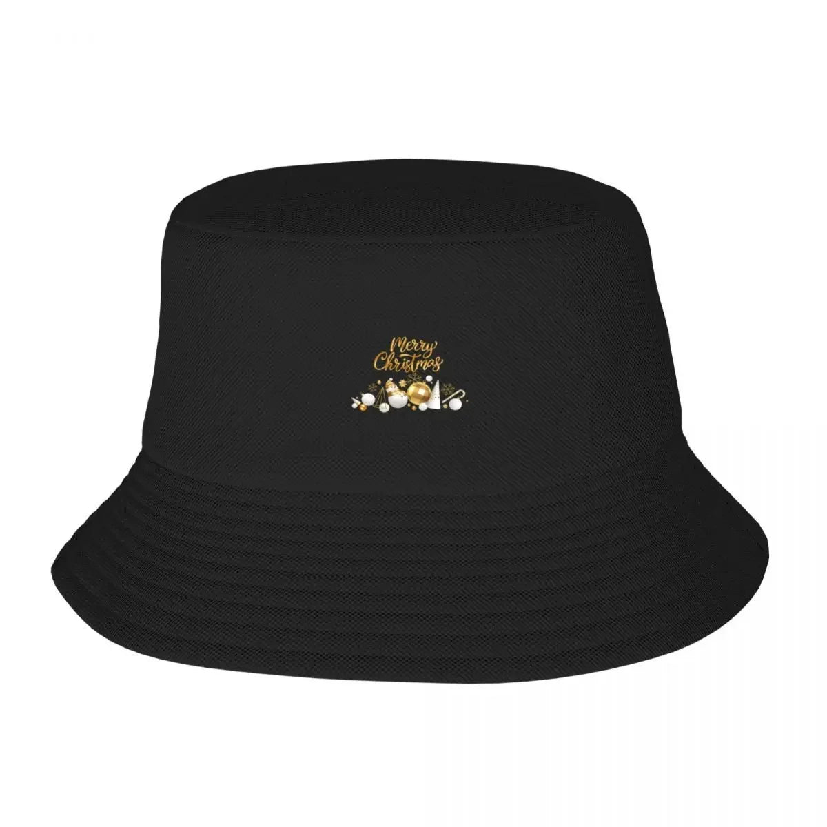 New Gold Merry Christmas Luxury Bucket Hat