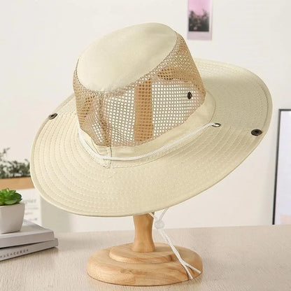 Breathable Mesh Collapsible Outdoor Fishing Bucket Hat