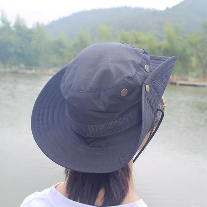 Lightweight Flat Top Summer Sun Protection Bucket Hat