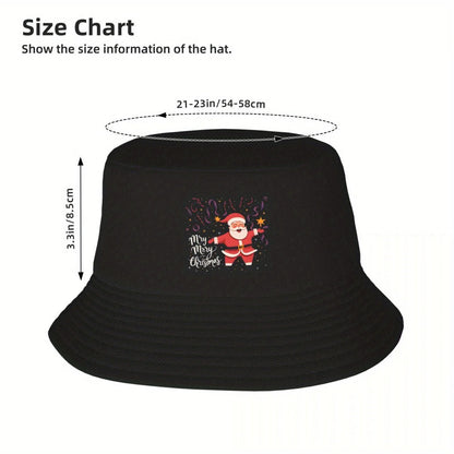 Cozy Merry Christmas Festive Vibe Bucket Hat Design