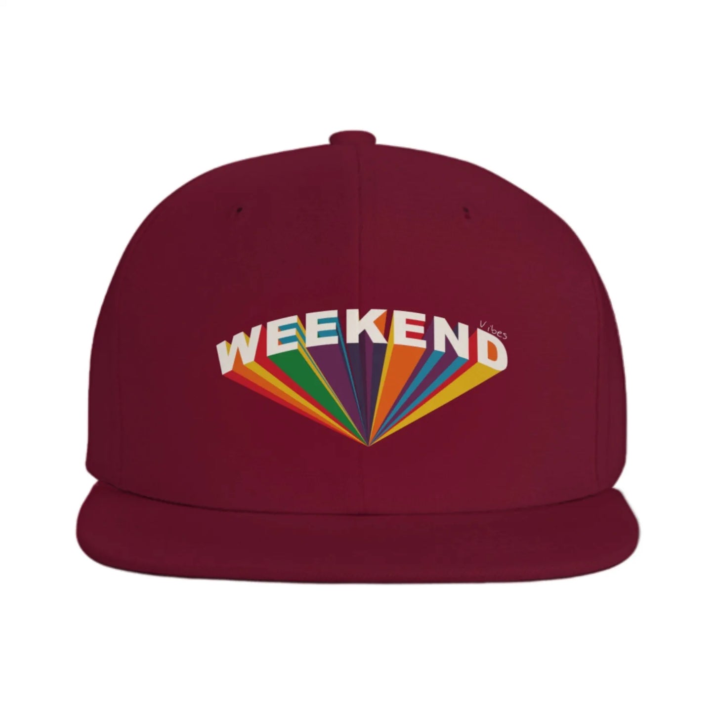 Weekend Rainbow Prism Snapback Cap Hat