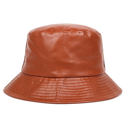 Faux Leather Bucket Hats