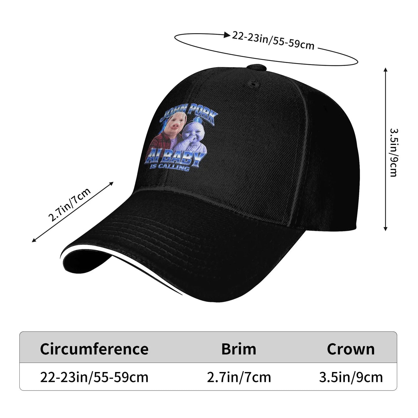 Baby John Pork Is Calling Y2K Retro Trucker Baseball Cap