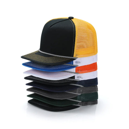 Custom Logo Breathable Mesh Trucker Snapback Cap