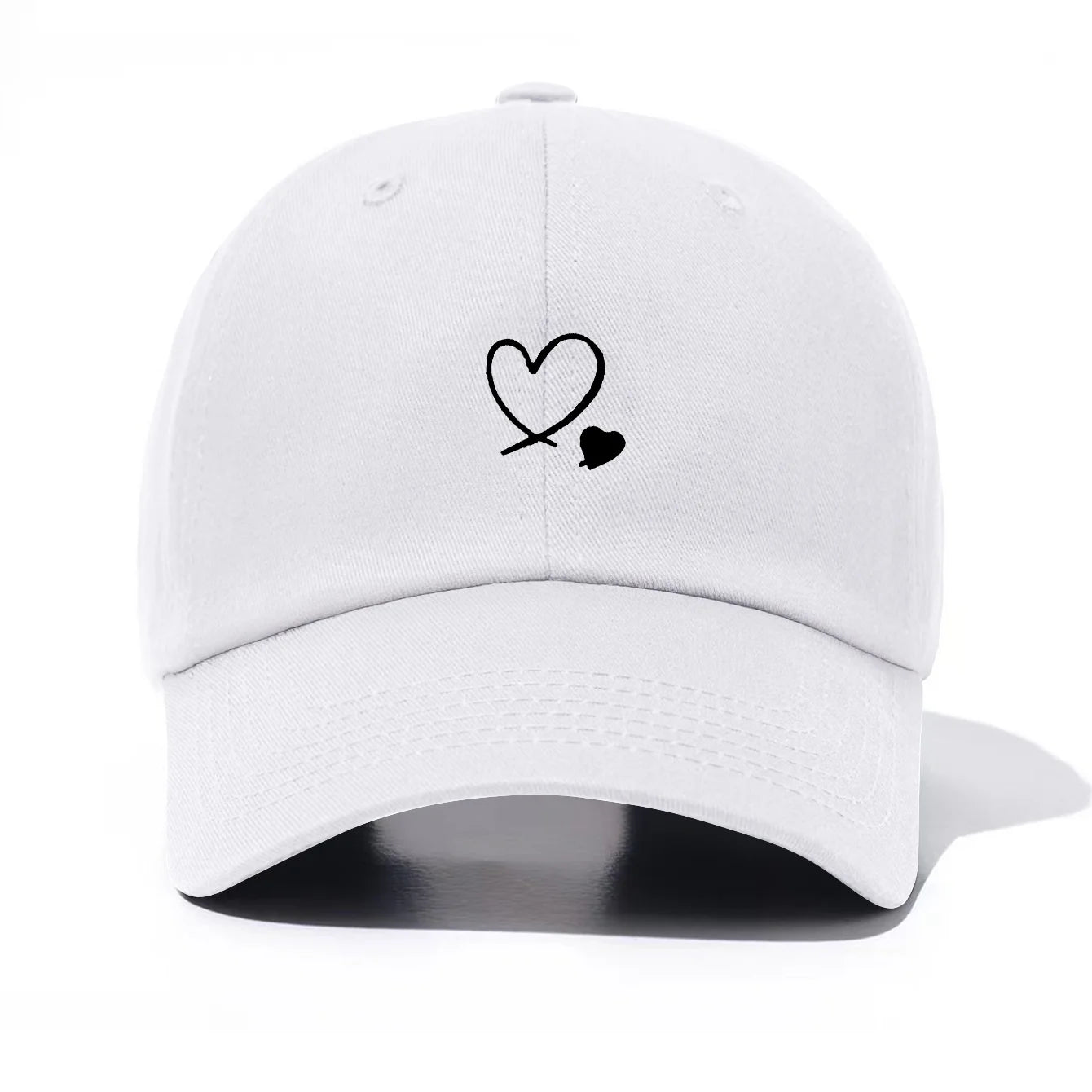 1 Piece Hearts Print Baseball Cap For Men And Women