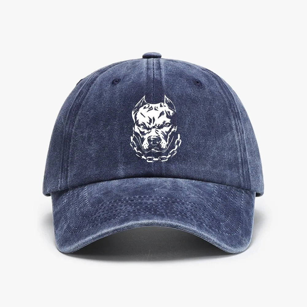 Pitbull Vintage Distressed Denim Baseball Cap