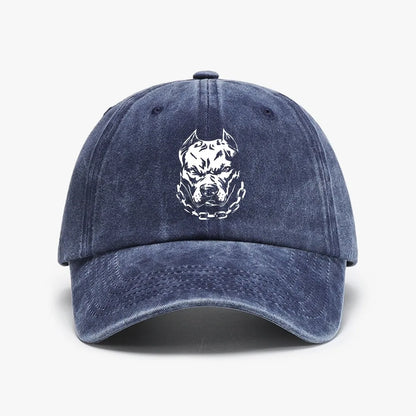 Pitbull Vintage Distressed Denim Baseball Cap