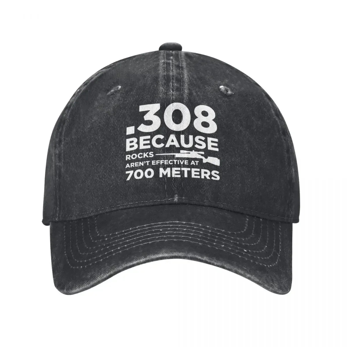 Gun Owner Graphic Denim Baseball Cap