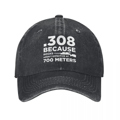 Gun Owner Graphic Denim Baseball Cap