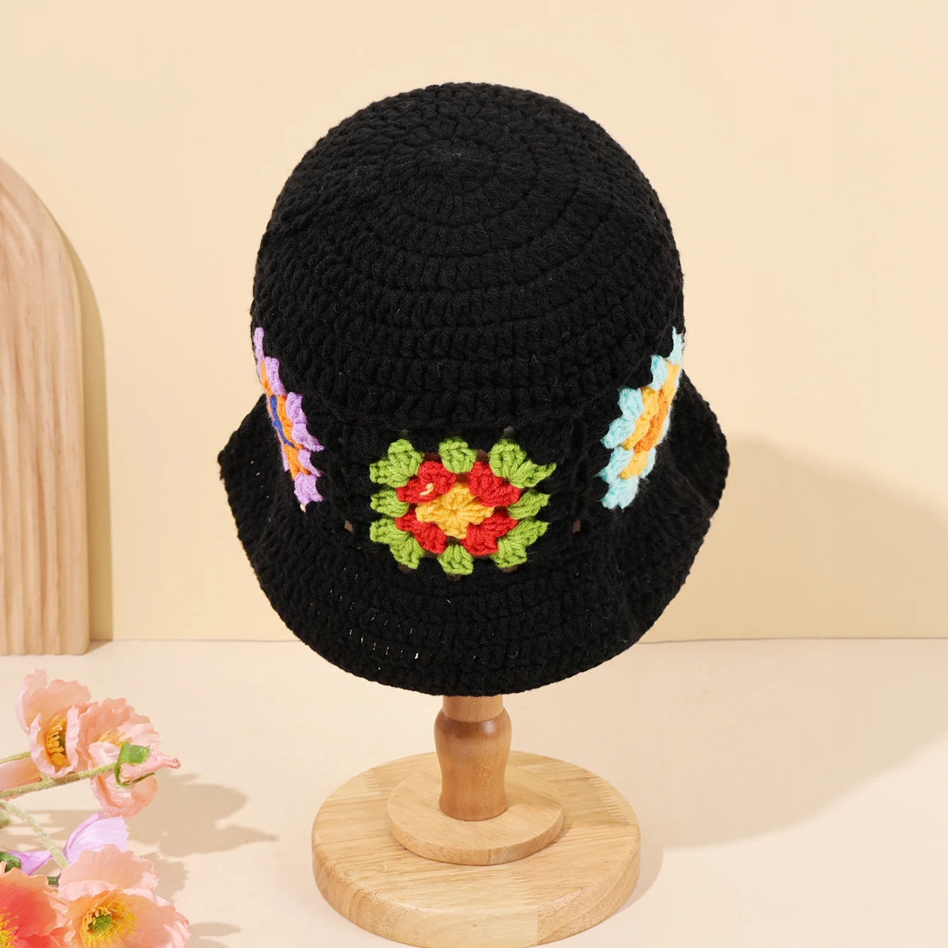 Colorful Floral Patchwork Bucket Hat