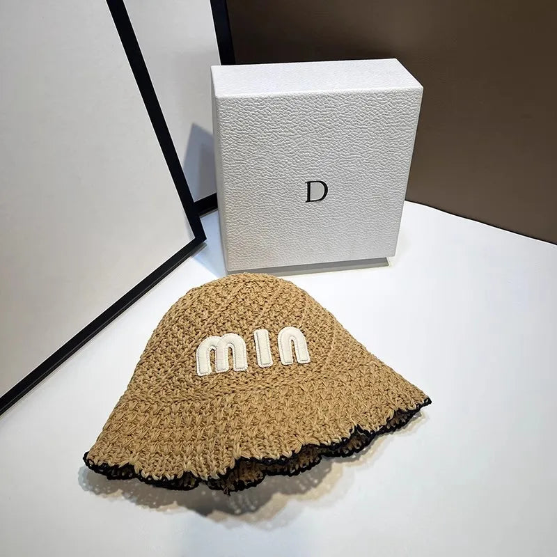 New Designer Handmade High Quality Letter Bucket Hats