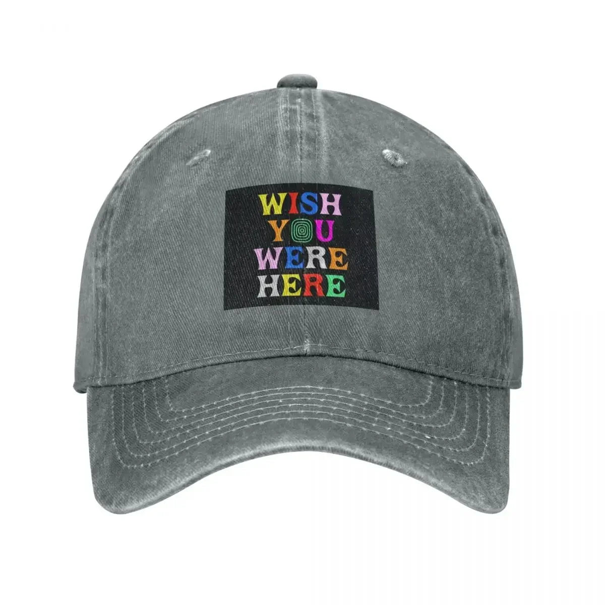 Wish U Were Here Vintage Graphic Baseball Cap