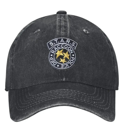 Stars Logo Baseball Cap Residents Evils Game Unisex Teens Design