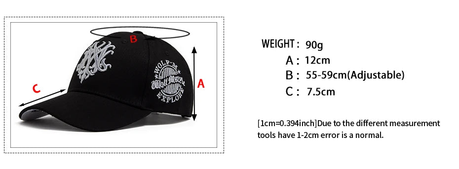 New Totem Embroidered Cotton Baseball Cap