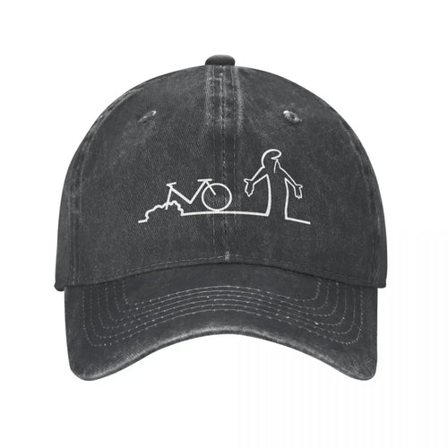 Bicycle La Linea Art Baseball Cap