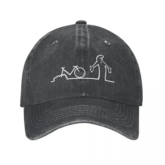 Bicycle La Linea Art Baseball Cap