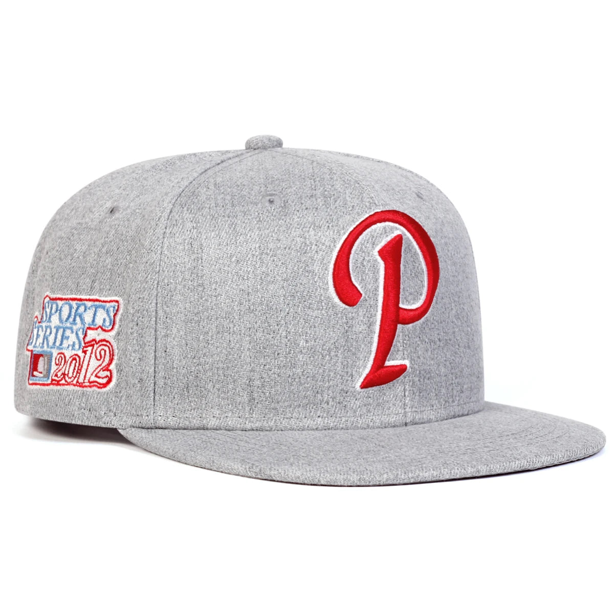 P Letter Embroidery Hip Hop Snapback Cap