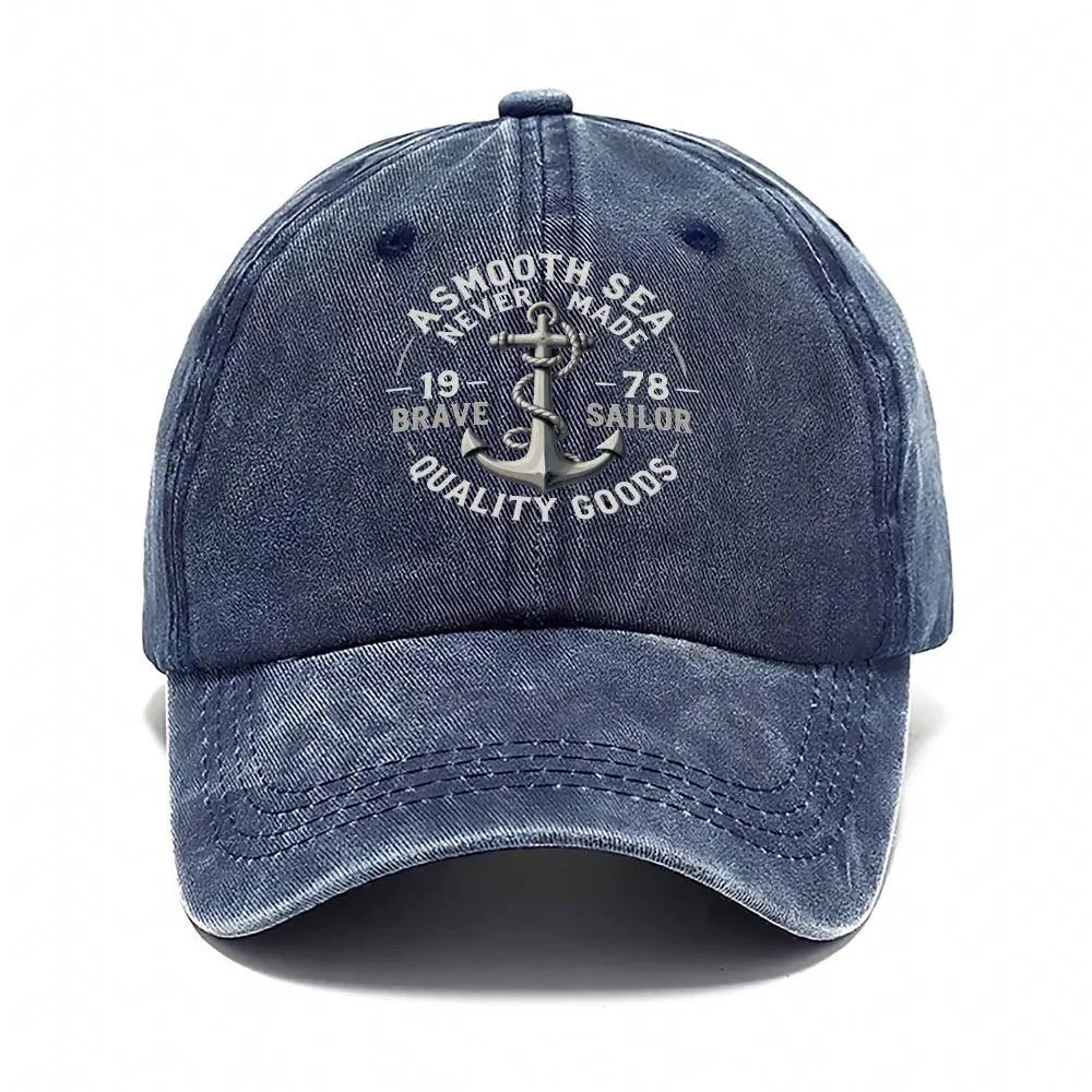 Vintage Washed Denim Baseball Cap
