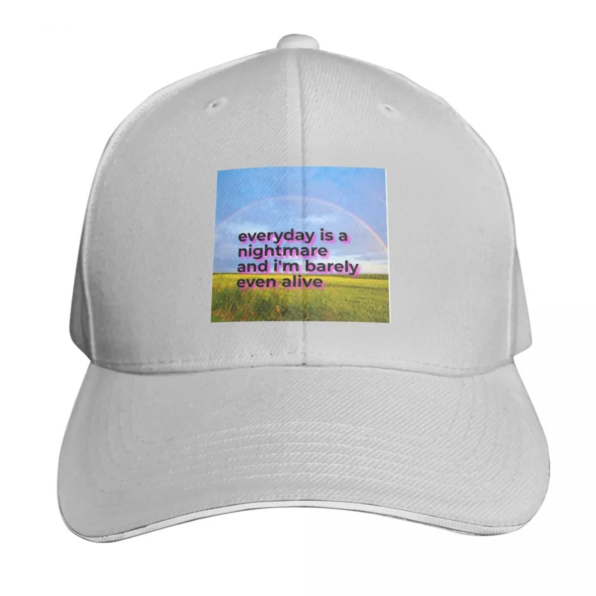 Inspirational Quote Low Profile Unstructured Baseball Cap