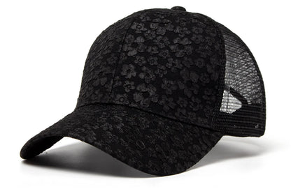 New Print Mesh Caps Fashion Women Baseball Cap