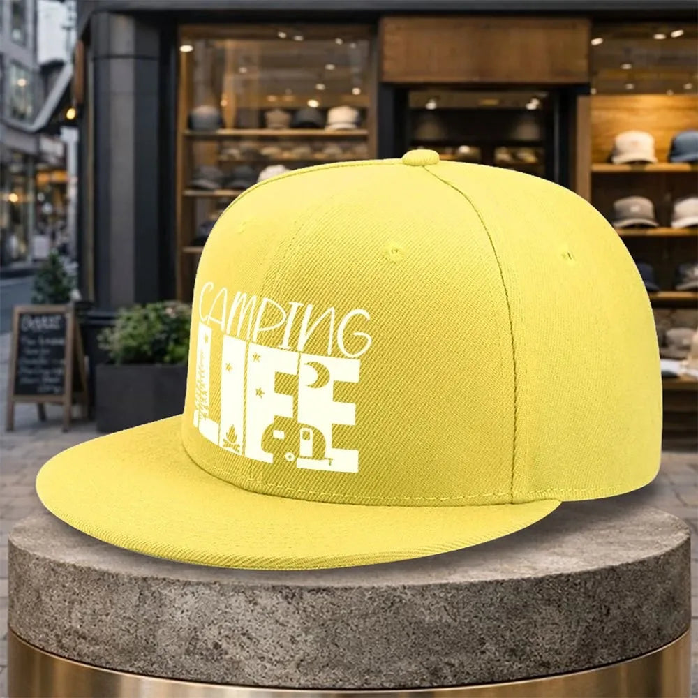 Camping Life Adventure Snapback Cap
