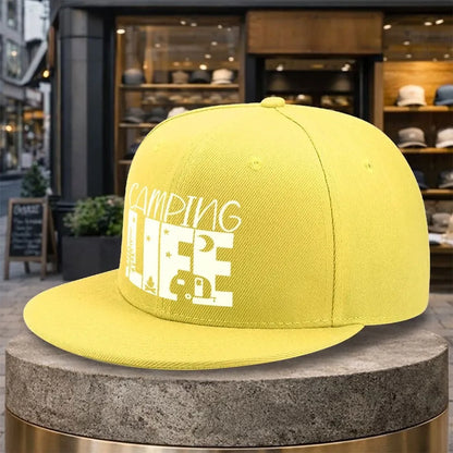 Camping Life Adventure Snapback Cap