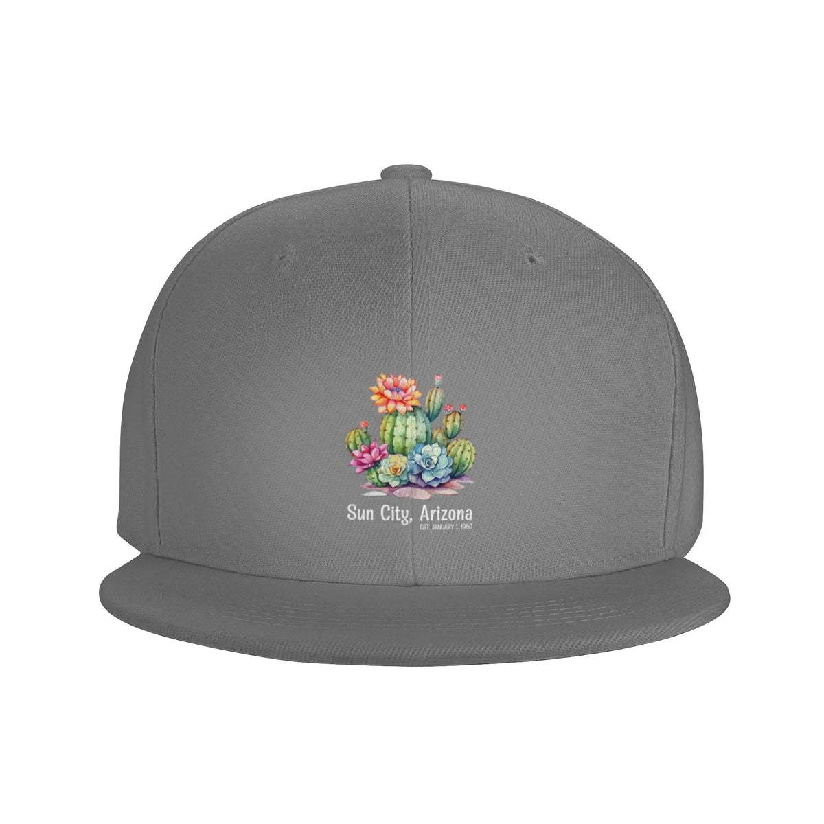 Sun City Desert Cactus Snapback Cap