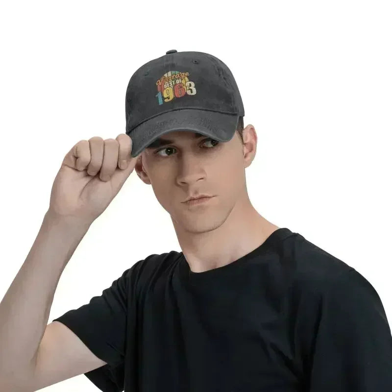 Best Of 1963 60th Birthday Vintage Baseball Cap
