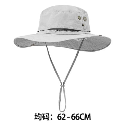 Foldable Wide Brim UV Protection Bucket Hat