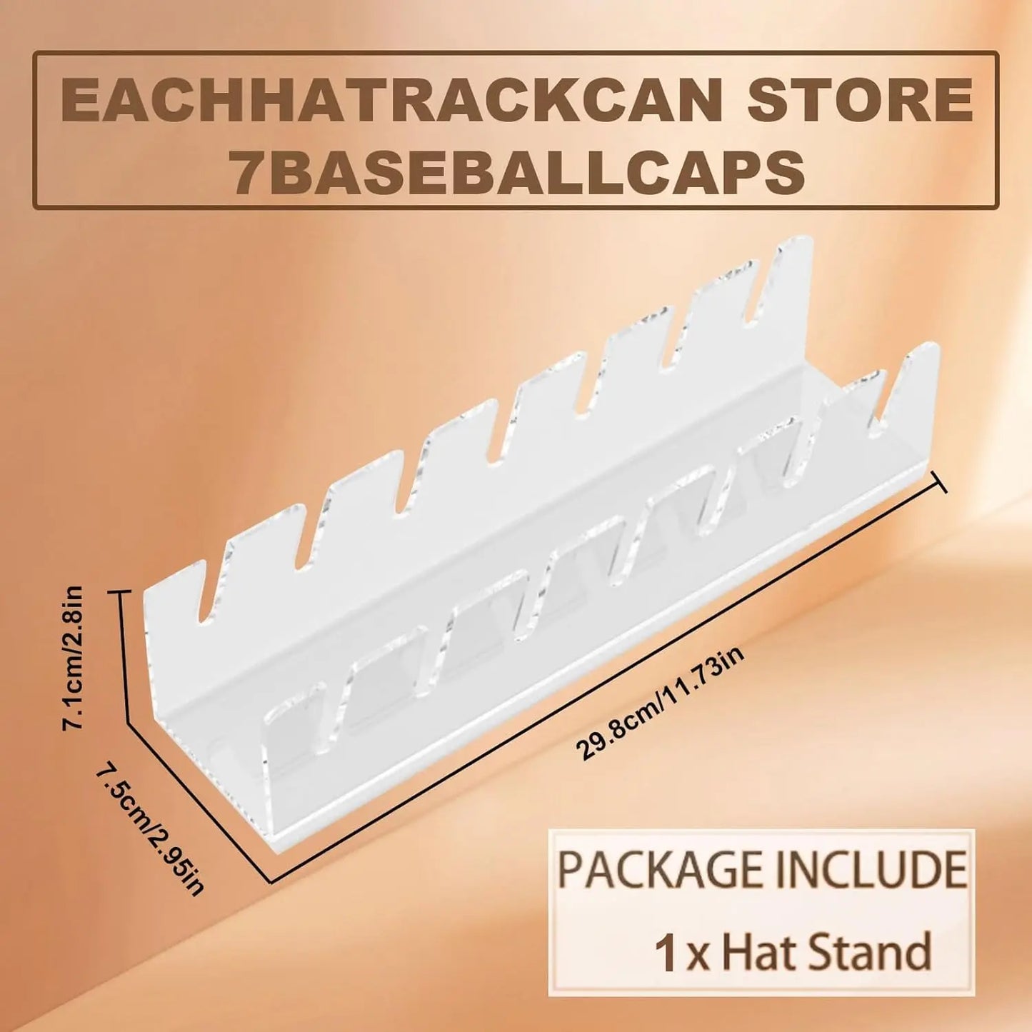 Acrylic Hat Organizer Hat Stand For Baseball Caps Hat