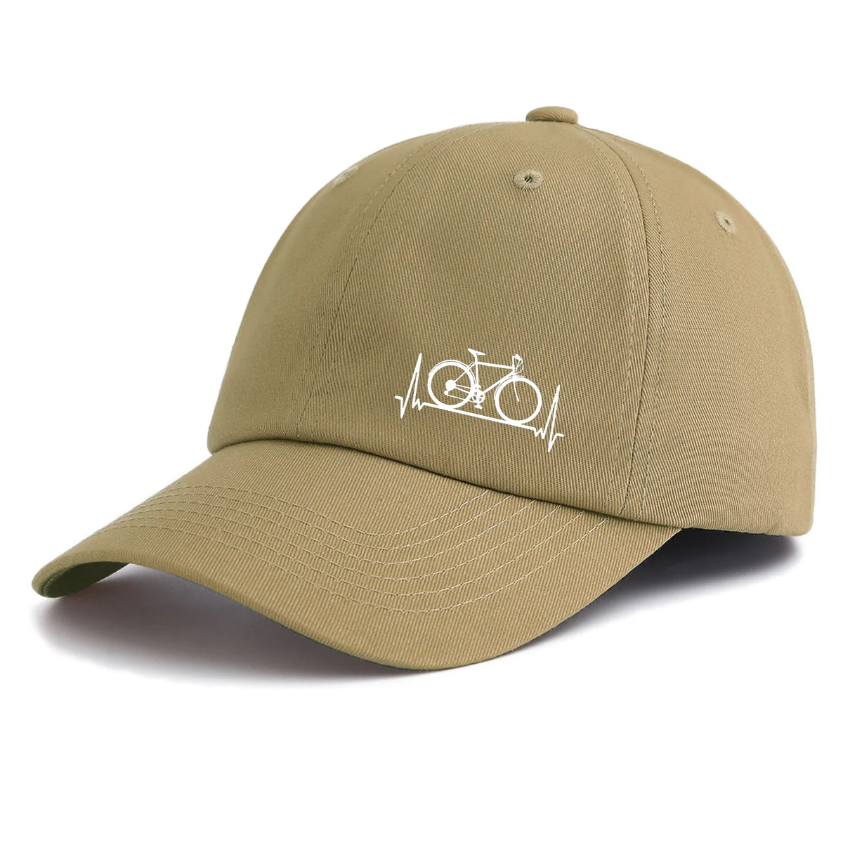 Minimalist Retro Bicycle Print Baseball Cap