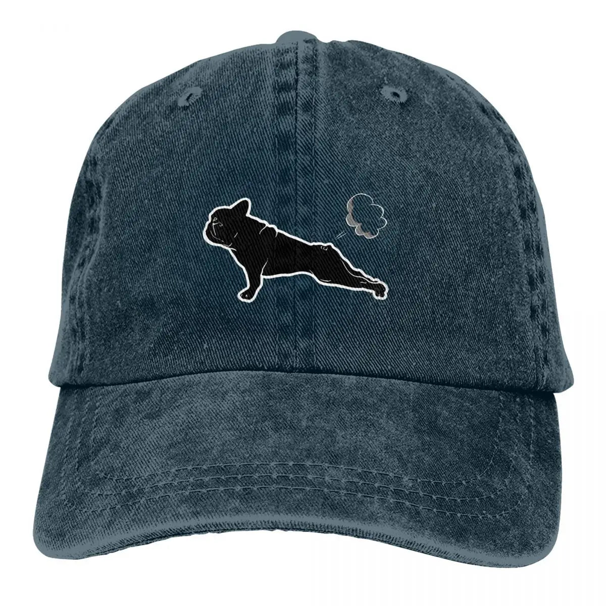 French Bulldog Yoga Baseball Cap
