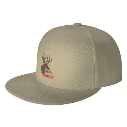 Happy Holiday Deer Hunting Snapback Cap
