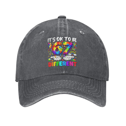 Autism Awareness 67 Six Seven Distressed Baseball Cap