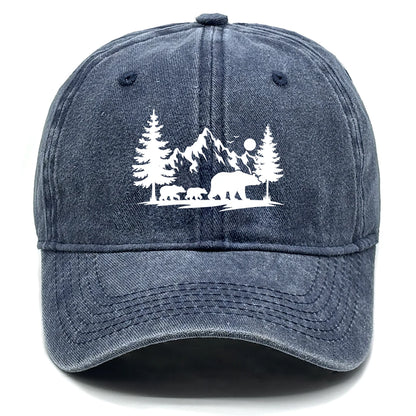 Forest Mountain Vintage Baseball Cap