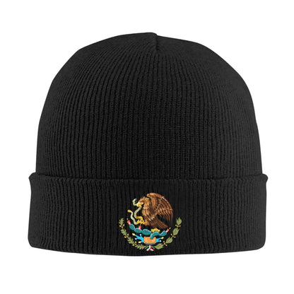 Mexican Flag With Eagle Beanie Hat