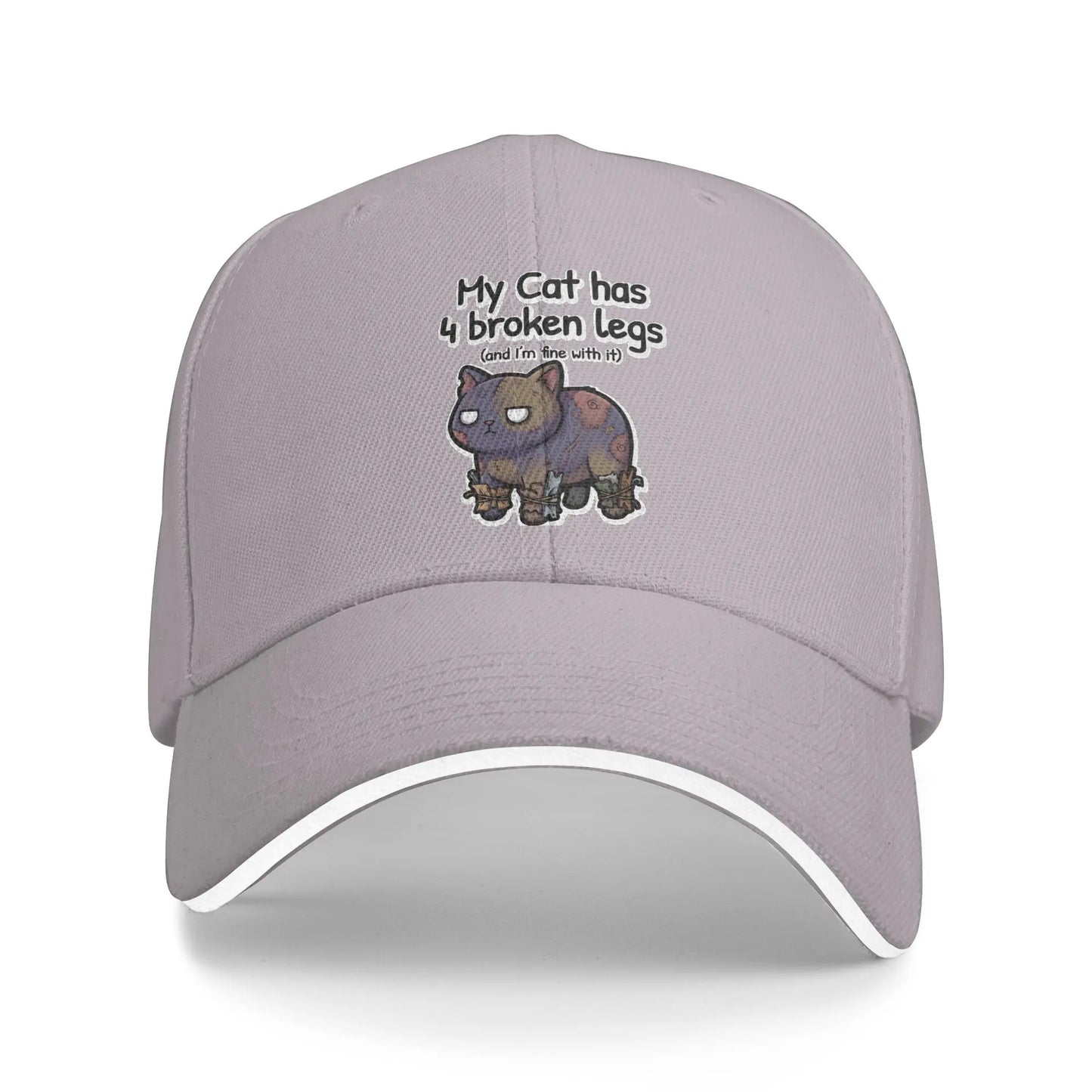 Mewgenics My Cat Has Four Broken Legs Baseball Cap