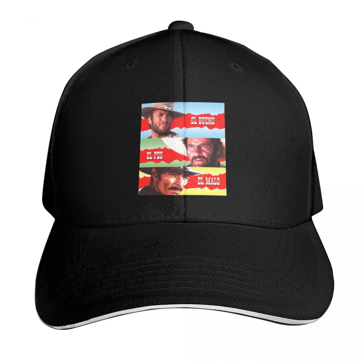 The Good Bad Ugly Faces Graphic Baseball Cap