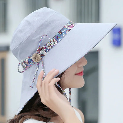 Korean Style Windproof Breathable Panama Bucket Hat