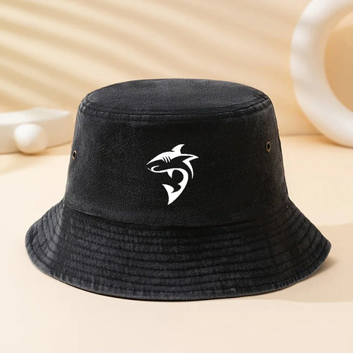 Printed Shark Outdoor Bucket Hat