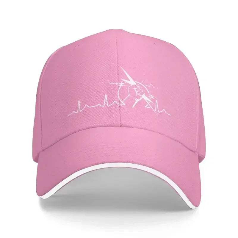 Electrician Heartbeat Punk Baseball Cap