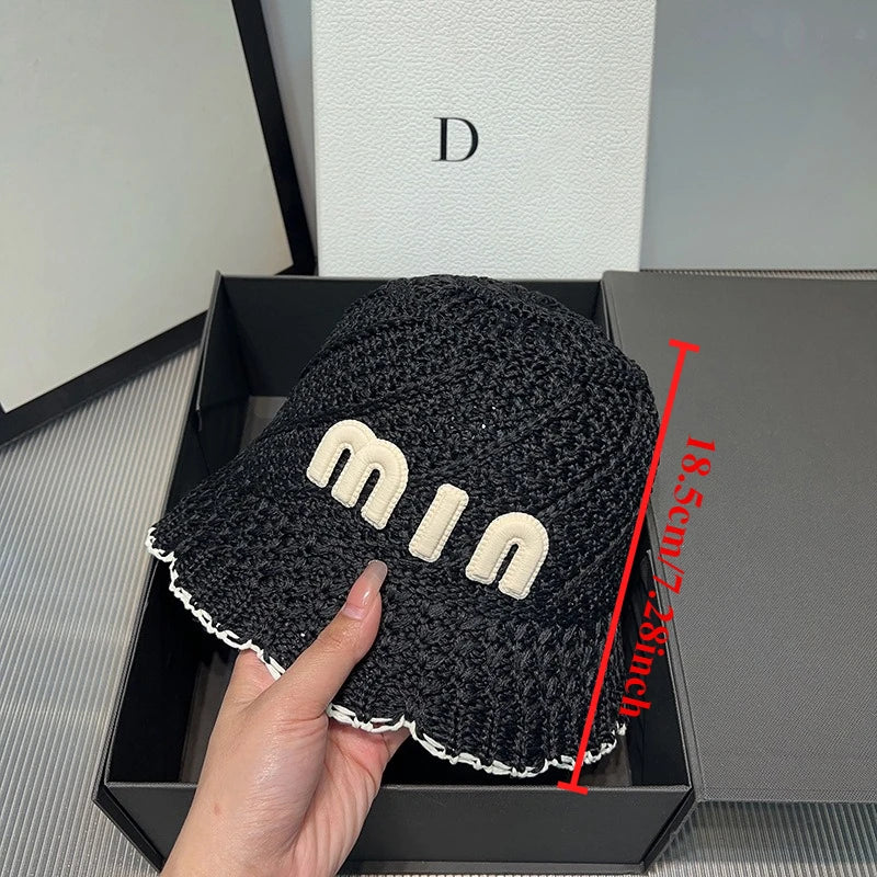 New Designer Handmade High Quality Letter Bucket Hats
