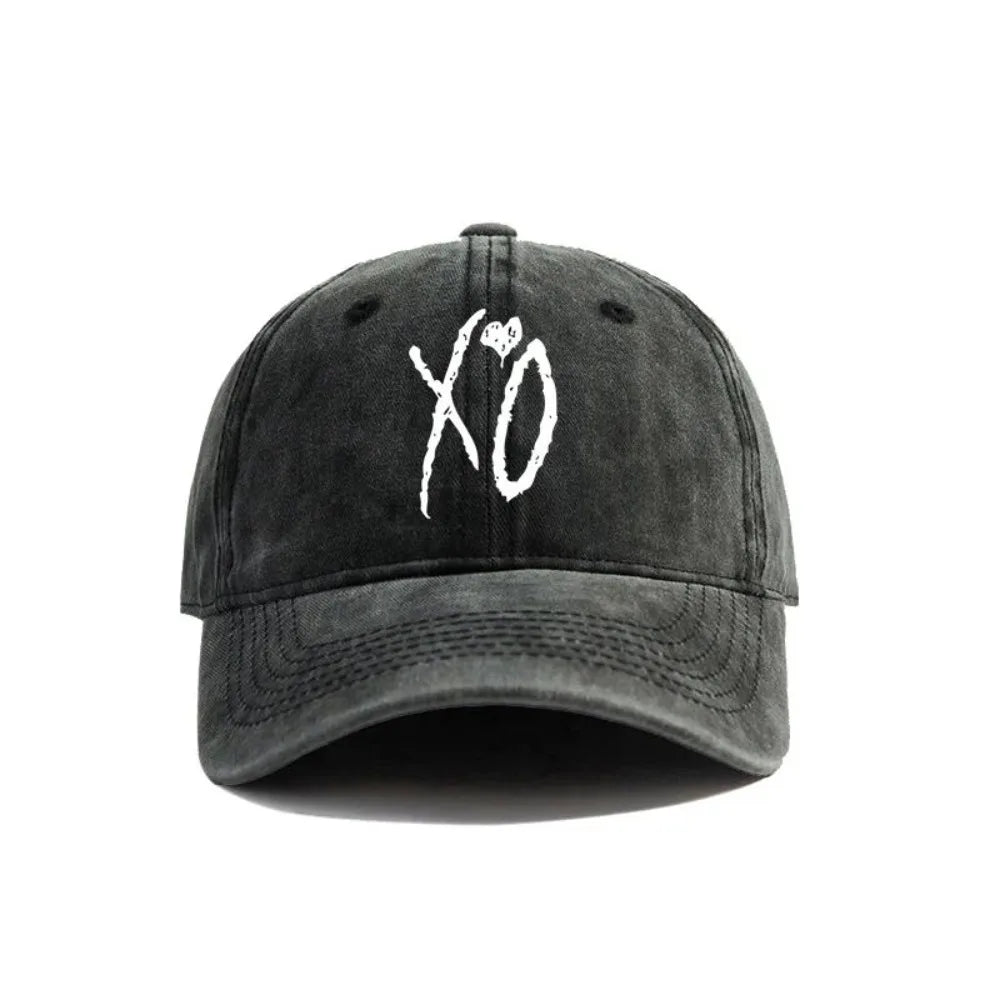 XO The Weekend Baseball Cap Distressed Hats Cap Men Retro Outdoor Summer Adjustable Dad Hat Fashion