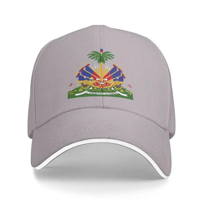 Haitian Flag Print Baseball Cap Outdoor Travel Sports Sun Visor Hat Snapback Cap