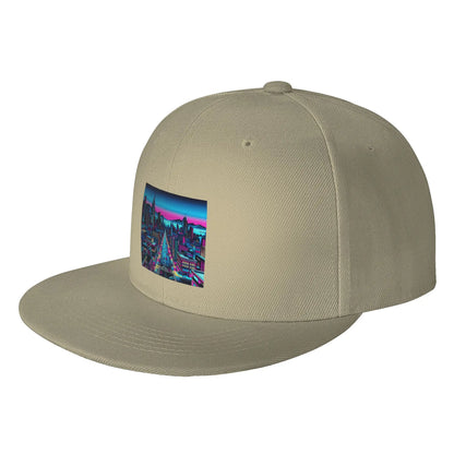 Neon City Night Snapback Cap