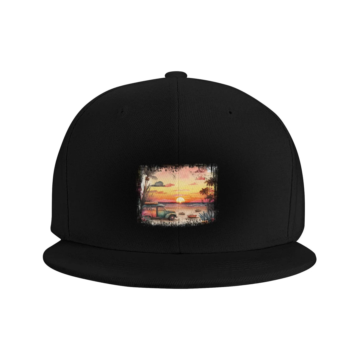 Beach Sunset Instagram Style Snapback Cap
